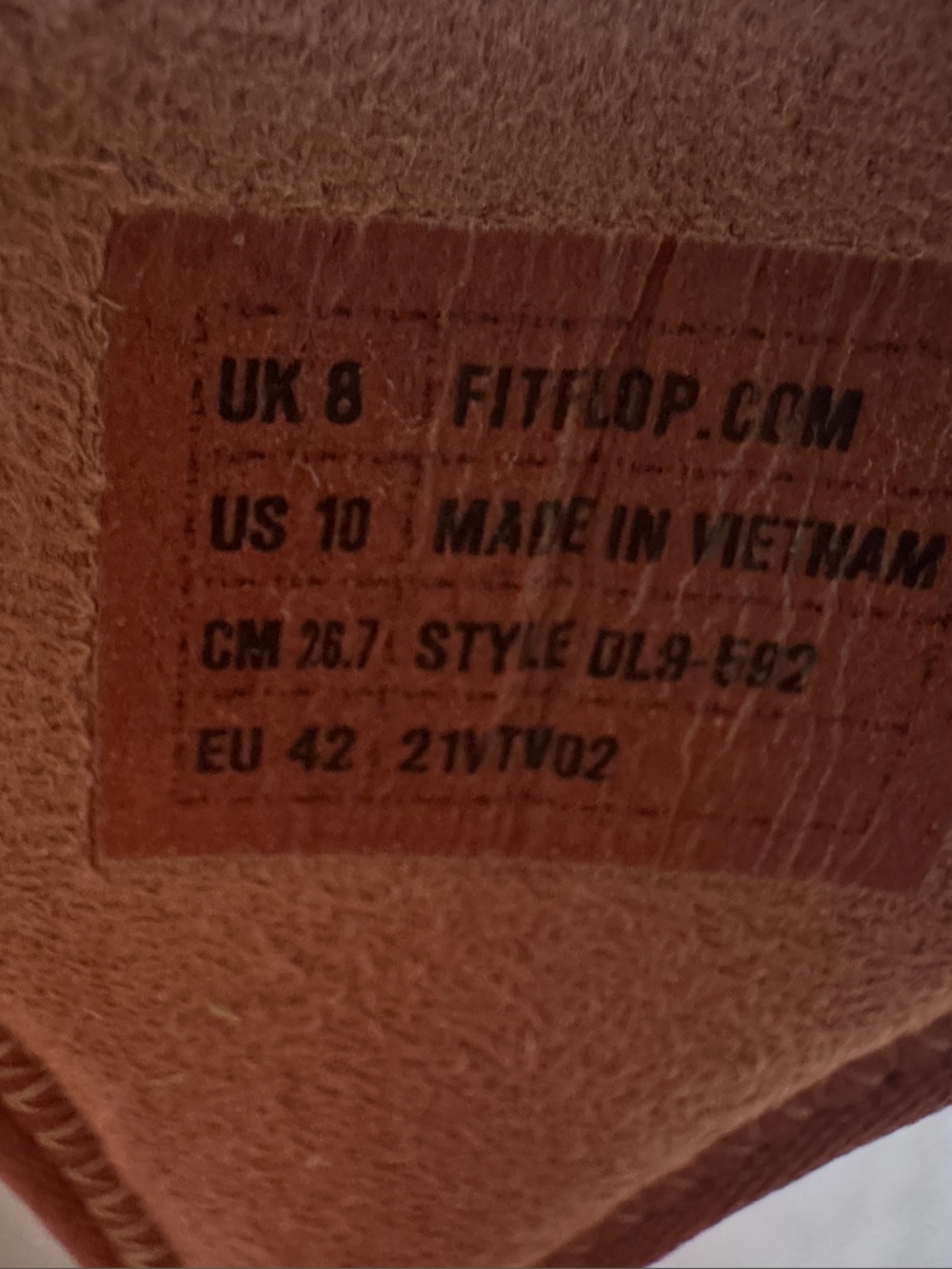 Fitflop Brown Woven Thong Sandals leather footbed size 10 - Picture 5 of 5